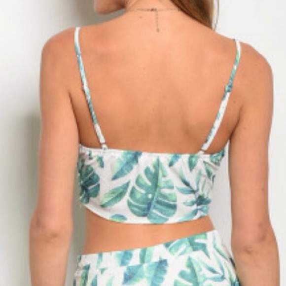 LAST1️⃣//RESORT PALM LEAVES PANTS SET - Picture 5 of 5